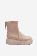 Botki Model Lemar Jenefer 60369 Beige - Step in style Step in style