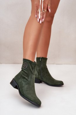 Botki Model Lerioria ASA198-28 Green - Step in style Hurtownia odzieży on-line, moda damska, bielizna i obuwie dla kobiet - Matt Step in style