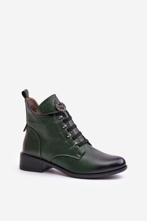 Botki Model Nevalia ASA198-21 Green - Step in style Step in style Botki Model Nevalia ASA198-21 Green - Step in style Step in style