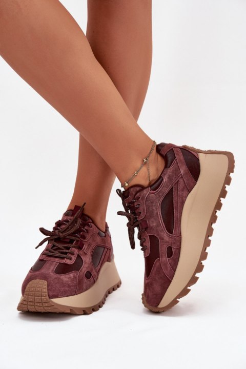 Buty Sportowe Model Big Star SS274625 HI-POLY SYSTEM Bordo - Step in style Step in style