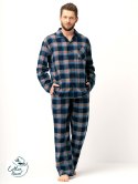 PIŻAMA MĘSKA MNS 431 FLANELA DR R.3XL-4XL KEY