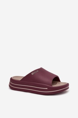Sandał Klapki Model Big Star SS274425 Bordo - Step in style Step in style