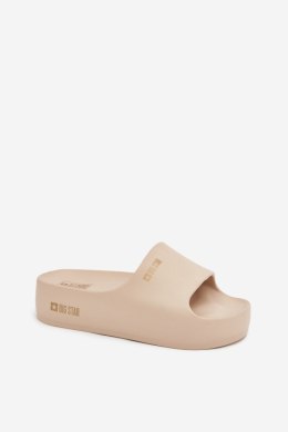 Sandał Klapki Model Big Star SS274722 Beige - Step in style Step in style