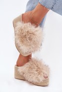 Sandał Klapki Model Virela BG225P Beige - Step in style Step in style