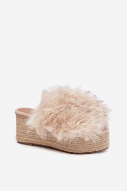 Sandał Klapki Model Virela BG225P Beige - Step in style Step in style