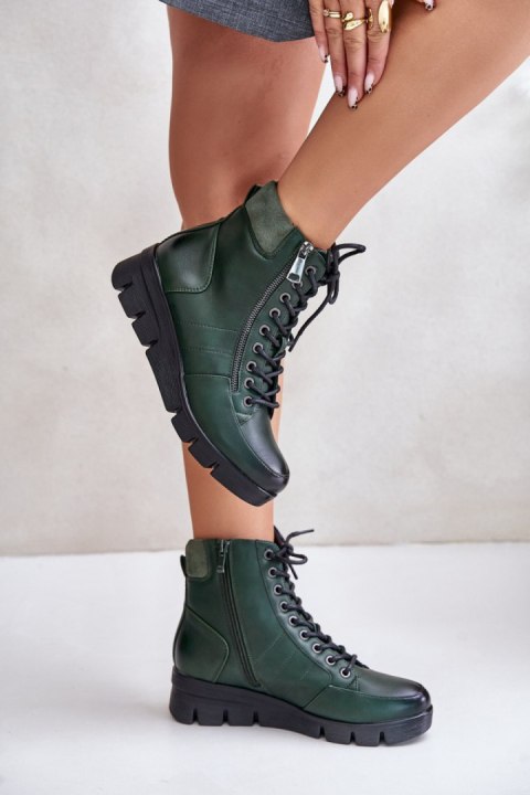 Botki Model Savindria RMR23109A-2 Green - Step in style Step in style Botki Model Savindria RMR23109A-2 Green - Step in style Step in style