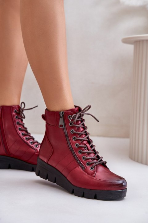 Botki Model Savindria RMR23109A-2 Red - Step in style Step in style Botki Model Savindria RMR23109A-2 Red - Step in style Step in style