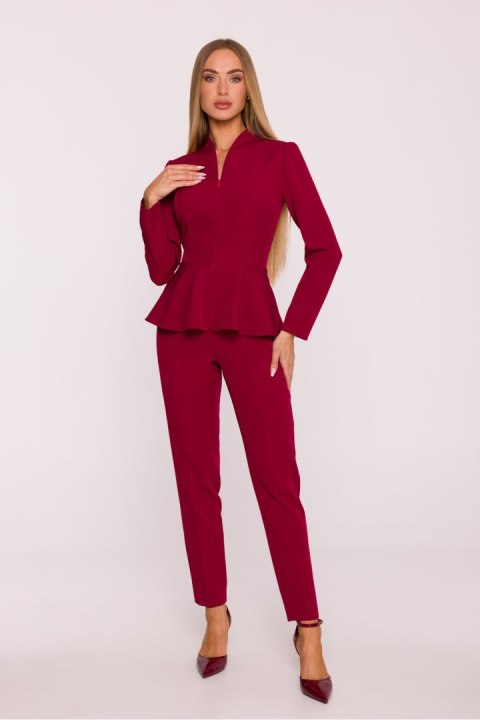 Kombinezon Model MOE878 Bordo - Moe Moe Kombinezon Model MOE878 Bordo - Moe Moe