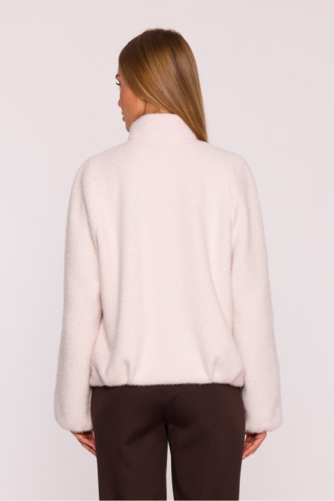 Kurtka Damska Model MOE885 Beige - Moe Moe Kurtka Damska Model MOE885 Beige - Moe Moe