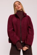 Kurtka Damska Model MOE885 Bordo - Moe Moe Kurtka Damska Model MOE885 Bordo - Moe Moe