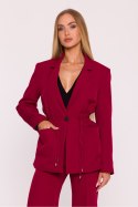 Marynarka Damska Model MOE873 Bordo - Moe Moe