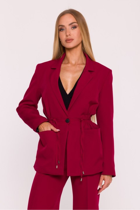 Marynarka Damska Model MOE873 Bordo - Moe Moe