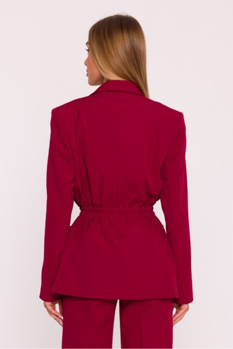 Marynarka Damska Model MOE873 Bordo - Moe Moe Marynarka Damska Model MOE873 Bordo - Moe Moe
