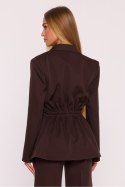 Marynarka Damska Model MOE873 Brown - Moe Moe Marynarka Damska Model MOE873 Brown - Moe Moe