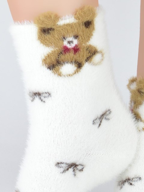 SKARPETY SP006 PUCHATE MIŚ KOKARDKI NOVITI SKARPETY SP006 PUCHATE MIŚ KOKARDKI NOVITI