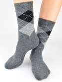SKARPETY Z WEŁNĄ SW019 ROMBY NITKA SKARPETY Z WEŁNĄ SW019 ROMBY NITKA