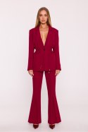 Spodnie Damskie Model MOE874 Bordo - Moe Moe Spodnie Damskie Model MOE874 Bordo - Moe Moe