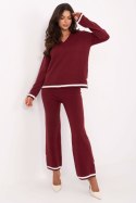 Spodnie Komplet Model IT-KMPL-99062.66 Bordo - Italy Moda Italy Moda
