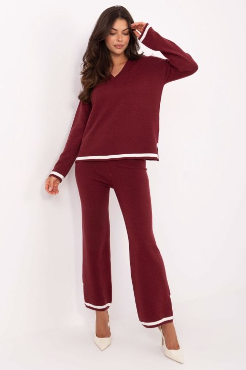 Spodnie Komplet Model IT-KMPL-99062.66 Bordo - Italy Moda Italy Moda