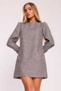Sukienka Model MOE870 Grafit - Moe Moe Sukienka Model MOE870 Grafit - Moe Moe