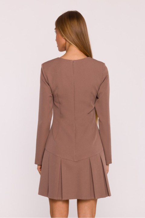 Sukienka Model MOE872 Mocca - Moe Moe Sukienka Model MOE872 Mocca - Moe Moe
