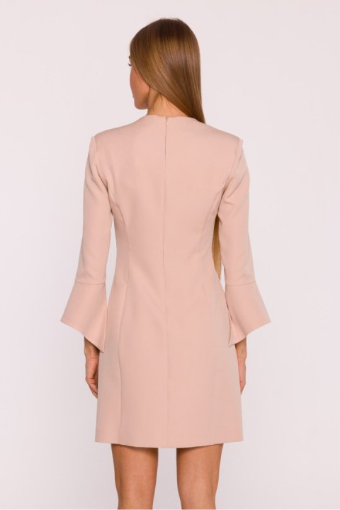 Sukienka Model MOE876 Beige - Moe Moe Sukienka Model MOE876 Beige - Moe Moe