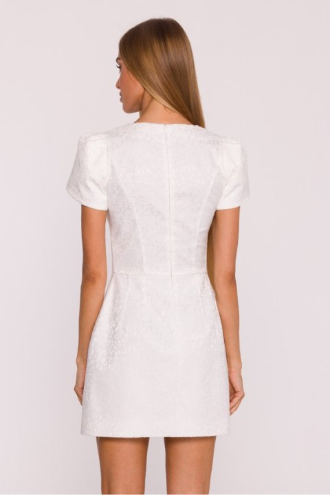 Sukienka Model MOE882 Śmietana - Moe Moe