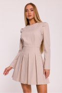 Sukienka Model MOE884 Beige - Moe Moe Sukienka Model MOE884 Beige - Moe Moe