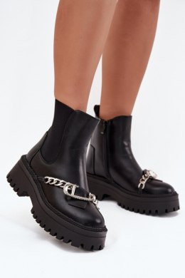 Botki Model Marvella JJ76P Black - Step in style Step in style