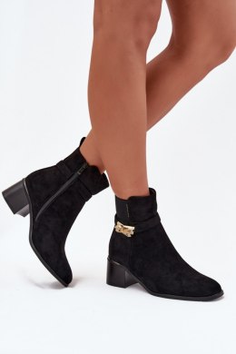 Botki Model Sarona DA138P Black - Step in style Step in style