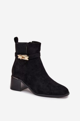 Botki Model Sarona DA138P Black - Step in style Step in style