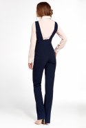 Granatowy kombinezon z szelkami KM19 Navy - Nife Nife Granatowy kombinezon z szelkami KM19 Navy - Nife Nife