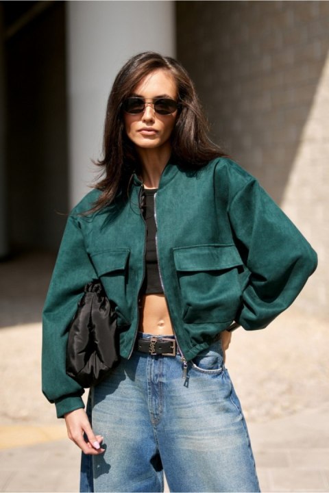 Kurtka Damska Model Vivara BUT KUR0032 Bottle Green - Roco Fashion Roco Fashion