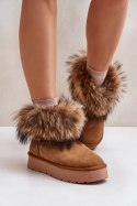Śniegowce Model Avirisa W5893 Camel - Step in style Step in style Śniegowce Model Avirisa W5893 Camel - Step in style Step in style