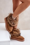 Śniegowce Model Avirisa W5893 Camel - Step in style Step in style Śniegowce Model Avirisa W5893 Camel - Step in style Step in style