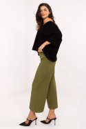 Spodnie Damskie Model IT-SP-FL9068.96 Olive - Rue Paris Rue Paris Spodnie Damskie Model IT-SP-FL9068.96 Olive - Rue Paris Rue Paris