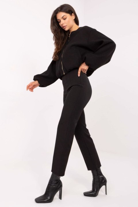 Spodnie Damskie Model IT-SP-FL9069.00 Black - Rue Paris Rue Paris Spodnie Damskie Model IT-SP-FL9069.00 Black - Rue Paris Rue Paris