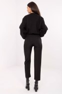 Spodnie Damskie Model IT-SP-FL9069.00 Black - Rue Paris Rue Paris Spodnie Damskie Model IT-SP-FL9069.00 Black - Rue Paris Rue Paris