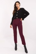 Spodnie Damskie Model IT-SP-FL9069.00 Bordo - Rue Paris Rue Paris Spodnie Damskie Model IT-SP-FL9069.00 Bordo - Rue Paris Rue Paris