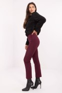 Spodnie Damskie Model IT-SP-FL9069.00 Bordo - Rue Paris Rue Paris Spodnie Damskie Model IT-SP-FL9069.00 Bordo - Rue Paris Rue Paris
