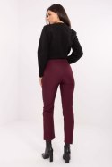 Spodnie Damskie Model IT-SP-FL9069.00 Bordo - Rue Paris Rue Paris Spodnie Damskie Model IT-SP-FL9069.00 Bordo - Rue Paris Rue Paris