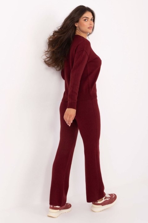 Spodnie Komplet Model IT-KMPL-98692.57 Bordo - Italy Moda Italy Moda Spodnie Komplet Model IT-KMPL-98692.57 Bordo - Italy Moda Italy Moda