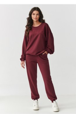 Spodnie Komplet Model M889 Bordo - Makadamia Makadamia