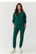 Spodnie Komplet Model M891 Bottle Green - Makadamia Makadamia