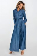 Sukienka Jeansowa sukienka maxi z długim rękawem S249 Jeans - Nife Nife Sukienka Jeansowa sukienka maxi z długim rękawem S249 Jeans - Nife Nife