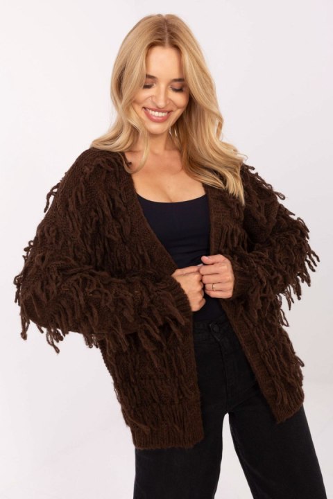 Sweter Kardigan Model MI-SW-1308.21 Brown - Rue Paris Rue Paris