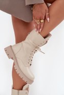 Workery Model Kelilea DA120 Beige Skóra - Step in style Step in style