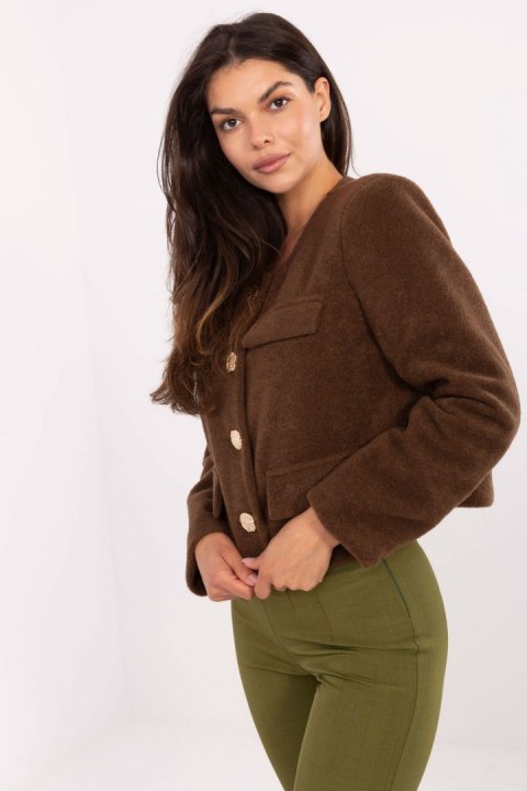 Żakiet Model IT-KR-FL9586.64 Brown - Rue Paris Rue Paris