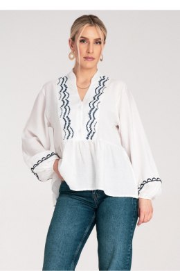 Bluzka Model M1192 White - Figl Figl