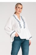 Bluzka Model M1192 White - Figl Figl